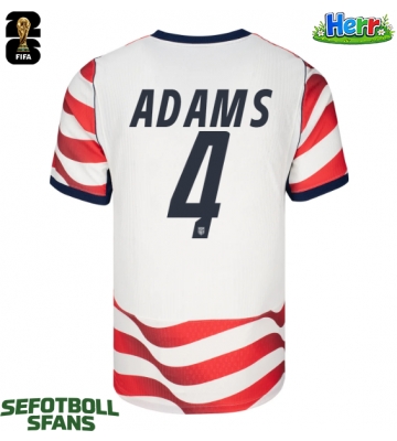 Förenta stater Tyler Adams #4 Hemmatröja VM 2026 Kortärmad
